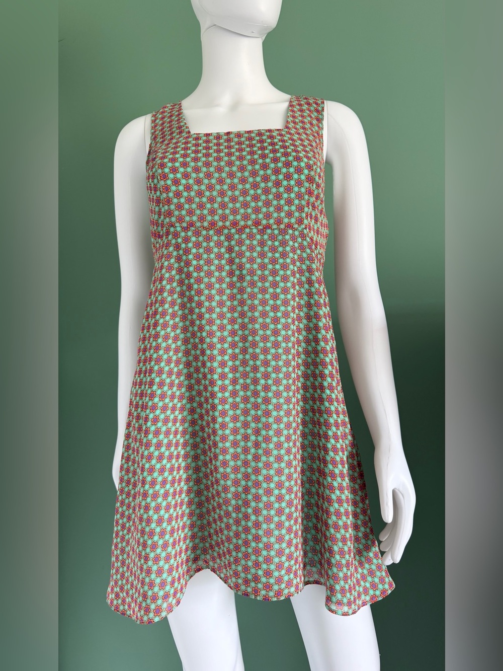 Jucy Judy Whimsical Sleeveless Lined Floral Print Mini Dress